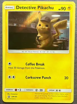 Detective Pikachu SM190 + Cracked Ice Pikachu 35 Lot LP/MP Pokemon Cards - Image 2