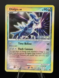 Dialga LV. 68 2008 Reverse Holo Rare Platinum STAMPED Pokemon Card 16/106 - Image 1
