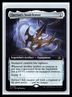 MTG Tarrians Soulcleaver Lost Caverns of Ixalan Extended Art Regular Near Mint - Image 1