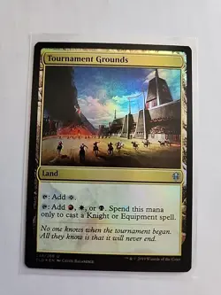 Tournament Grounds (Foil) - Throne of Eldraine - LP - MTG Magic - Uncommon - Image 1