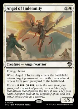 1x - Angel of Indemnity - CMR: Outlaws of Thunder Junction - NM MTG - Image 1