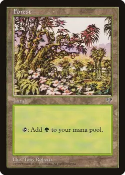 Lot of 20x Forest #350 - MIR Mirage MTG Magic PL/LP Basic Land - Image 1
