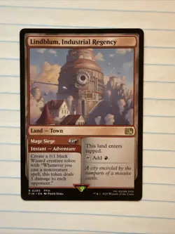 x1 Lindblum, Industrial Regency Mage Siege R MTG Final Fantasy M/NM R 0285 - Image 1