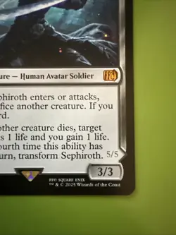 Magic The Gathering: FINAL FANTASY Sephiroth, Fabled SOLDIER Non-Foil Mythic 115 - Image 3