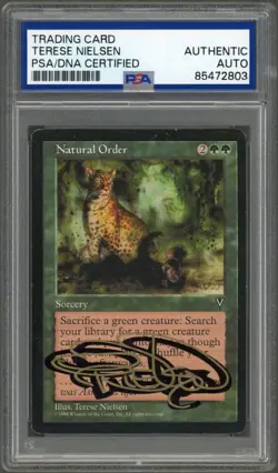 Terese Nielsen SIGNED 1996 MTG Magic Gathering Natural Order PSA Shadow-Auto - Image 1