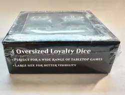 Magic the Gathering 4 Oversized Loyalty Dice Green Tabletop Game Collector Large - Image 3