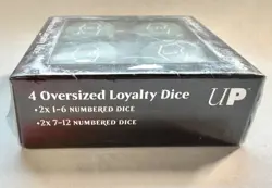 Magic the Gathering 4 Oversized Loyalty Dice Green Tabletop Game Collector Large - Image 4