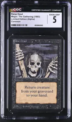 RAISE DEAD Alpha CGC 5 Vintage MTG [Nostalgium] - Image 1