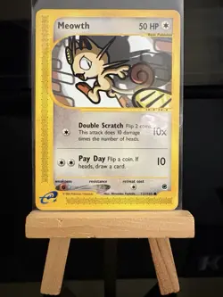 MEOWTH - 121/165 Expedition Base Set LP - Regular Common - Pokemon TCG Card - Image 1