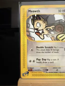 MEOWTH - 121/165 Expedition Base Set LP - Regular Common - Pokemon TCG Card - Image 2