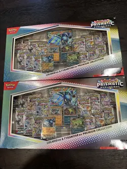 2x Lot Pokemon Lucario Tyranitar Premium Collection Prismatic Sam’s Club Bundle - Image 1