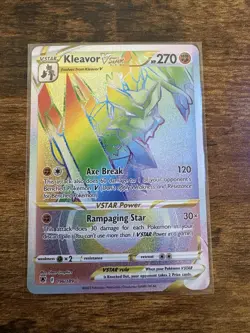 Pokemon TCG Kleavor VSTAR - Astral Radiance 196/189 Rainbow Rare Mint - Image 1