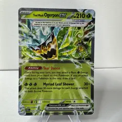 Pokemon Teal Mask Ogerpon EX Tera 025/167 Twilight masquerade Holo Ultra Rare - Image 1