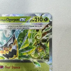 Pokemon Teal Mask Ogerpon EX Tera 025/167 Twilight masquerade Holo Ultra Rare - Image 4