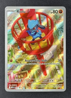 Riolu 010 + Alakazam 009 MEP Pokemon Mega Evolution ETB Black Star Promo IR Holo - Image 2