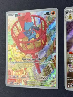 Riolu 010 + Alakazam 009 MEP Pokemon Mega Evolution ETB Black Star Promo IR Holo - Image 4