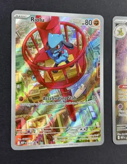 Riolu 010 + Alakazam 009 MEP Pokemon Mega Evolution ETB Black Star Promo IR Holo - Image 5