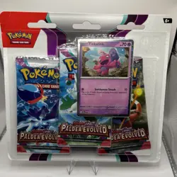 Pokemon TCG Paldea Evolved 3-Pack Blister Tinkatink - Image 1