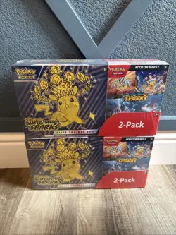 Pokemon Surging Sparks Elite trainer Box Booster Bundle Costco 2-pack 2 Sets - Image 1
