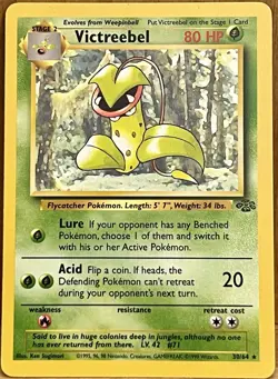 Victreebell Pokemon TCG Jungle Set Unlimited 30/64 Rare Non-Holo LP - Image 1