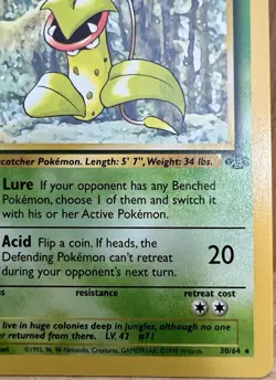 Victreebell Pokemon TCG Jungle Set Unlimited 30/64 Rare Non-Holo LP - Image 4