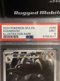 2024 Pokemon Houndoom Illustration Rare Shrouded Fable PSA 9 - Image 2