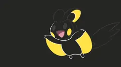 Pokemon emolga Pad Gaming Mat Desk - Image 1