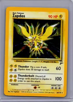 Pokemon Base Set 2 #020/130 Zapdos Lightly played - Image 1