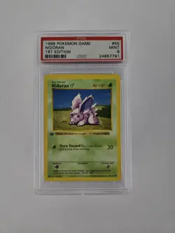 Pokemon - 1st Edition Shadowless Nidoran - Base Set 55/102 - PSA 9 - MINT - Image 1