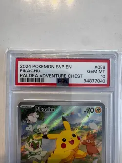 PSA 10 2024 POKEMON SVP EN PIKACHU #088 PALDEA ADVENTURE CHEST PROMO - Image 3