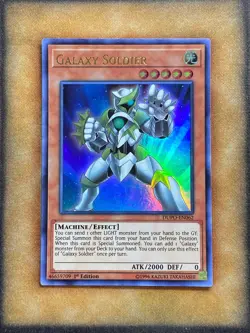 Yugioh Galaxy Soldier DUPO-EN062 Ultra Rare 1st Ed NM - Image 1