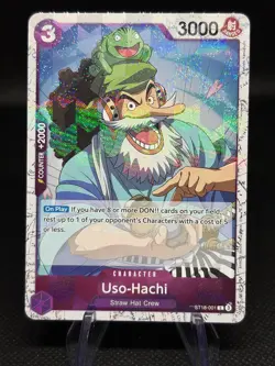 Uso-Hachi ST18-001 Holo Pirate Foil Premium Collection PRB02 One Piece Card Game - Image 1