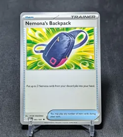 Nemona's Backpack Regular Uncommon Item 2024 Paldean Fates Pokemon Card 083/091 - Image 1
