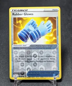 Rubber Gloves Reverse Holo 2021 Pokemon TCG Evolving Skies Trading Card #156/203 - Image 1