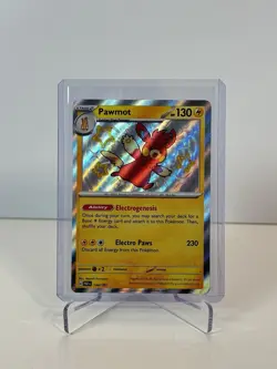Pawmot 144/091 Paldean Fates Baby Shiny Holo Rare Card Pokemon TCG NM/M - Image 1