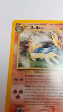 Pokemon TCG Quilava Neo Genesis Card 47/111 Unlimited Uncommon LP - Image 2