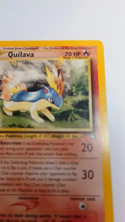 Pokemon TCG Quilava Neo Genesis Card 47/111 Unlimited Uncommon LP - Image 3