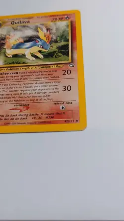 Pokemon TCG Quilava Neo Genesis Card 47/111 Unlimited Uncommon LP - Image 4
