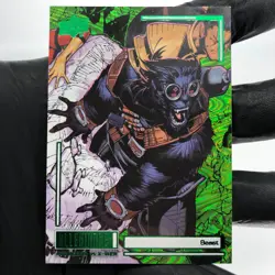 Marvel Card Avengers vs X-Men Beast C67 Green Holo Allegiance Upper Deck [NM] - Image 2