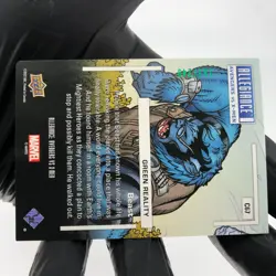 Marvel Card Avengers vs X-Men Beast C67 Green Holo Allegiance Upper Deck [NM] - Image 4