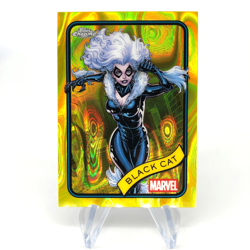 Marvel Card Black Cat 106 Yellow Lava Refractor Topps Chrome 2025 [NM] 2 - Image 1