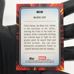 Marvel Card Black Cat 106 Yellow Lava Refractor Topps Chrome 2025 [NM] 2 - Image 3