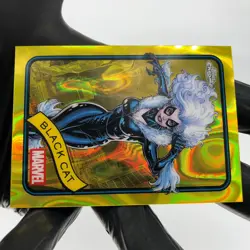 Marvel Card Black Cat 106 Yellow Lava Refractor Topps Chrome 2025 [NM] 2 - Image 5