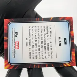 Marvel Card Falcon 80 Yellow Lava Refractor Topps Chrome 2025 [NM] - Image 4