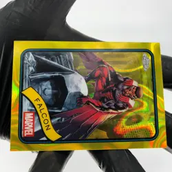Marvel Card Falcon 80 Yellow Lava Refractor Topps Chrome 2025 [NM] - Image 5