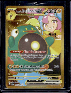 Pokemon TCG Iono's Bellibolt EX Gold Hyper Rare Card 188/159 Journey Together - Image 1