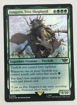 MTG Fangorn, Tree Shepherd Prerelease Foil Promo The Lord of the Rings LTR #166 - Image 1