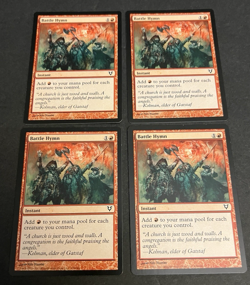MTG Battle Hymn x4 Avacyn Restored Common NM Playset 4 4x Magic The Gathering - Image 1