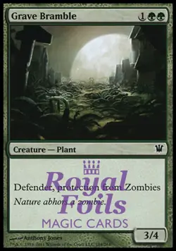Grave Bramble 4x FOIL ISD MTG Innistrad Common 3 MINT + 1 NM green - Image 1