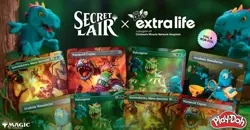 Magic Secret Lair x Play-Doh Squishful Thinking Extra Life 2025 Rainbow Foil MTG - Image 1